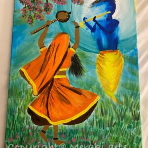 Lost in the love of her Krishna