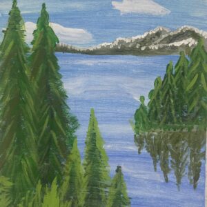 Pines, peaks and reflections