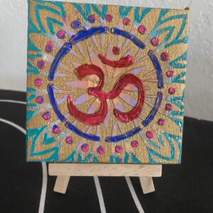 The mystical om(Golden-teal)