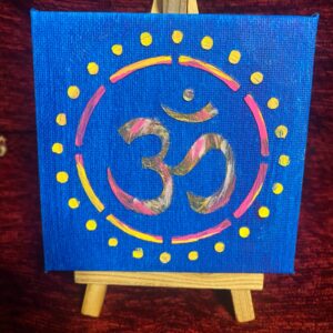 Blue-golden Om