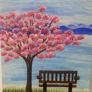 Under the Sakura tree