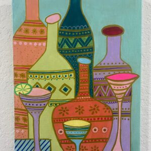 Bottles and brushstrokes