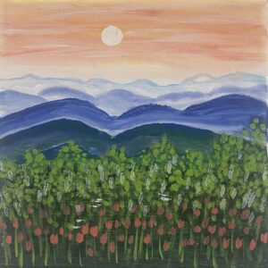 Where the sky kisses the earth