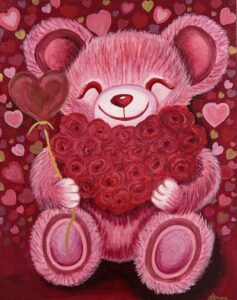 Snuggle Up & Celebrate Love | Original Acrylic Painting
