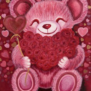 Snuggle Up & Celebrate Love | Original Acrylic Painting